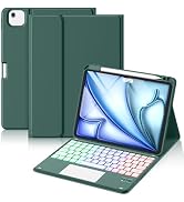 Hamile for iPad Air 11 Inch & Air 5th 4th Generation Case with Keyboard - Multi-Touch Trackpad, 7...