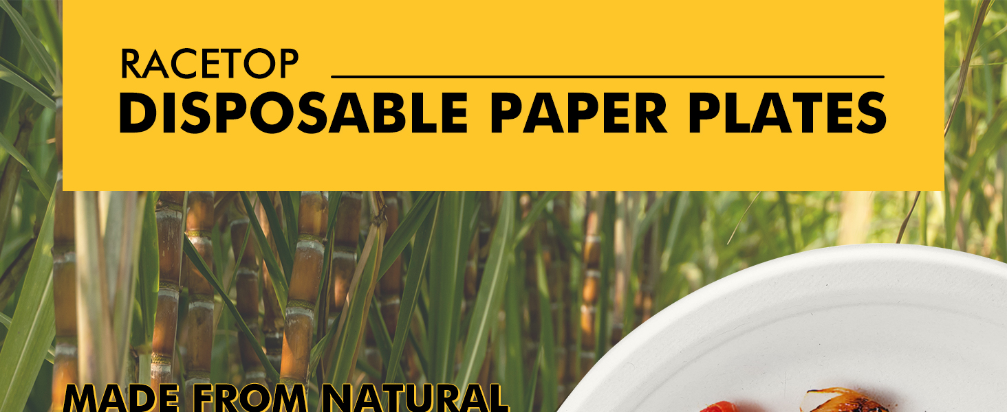 RACETOP disposable paper plates