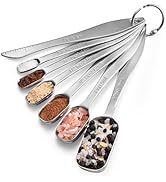 18/8 Stainless Steel Measuring Spoons: Doosu Heavy Duty Rectangular Spoon Square Teaspoon Tablesp...