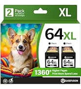 EaseFusion 64XL Black Ink Cartridge Remanufactured Replacement for HP 64XL Black Ink Cartridge HP...