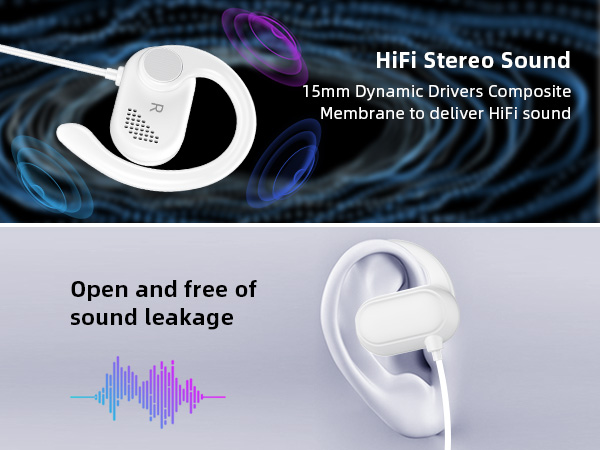 open-ear headphones 360° sound