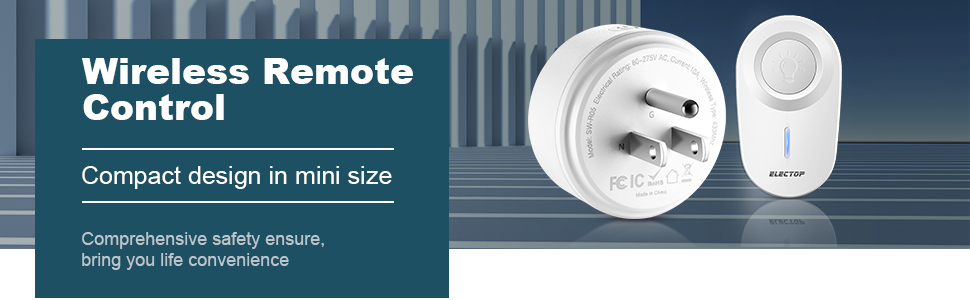 remote control outlet with wireless remote