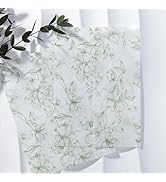 UNIQOOO 50 Pack Pre-Folded Graceful Green Bloom Vellum Jackets for 5x7 Invitations, 115GSM Transp...