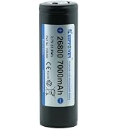 Keeppower 26800 Protected Lithium Ion Battery Rechargeable 3.7V 7000mAh