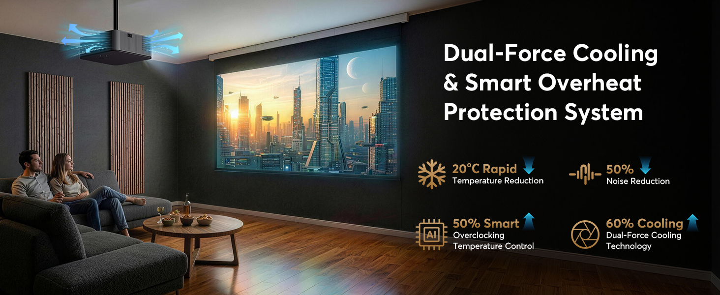 smart projector with wifi and bluetooth
