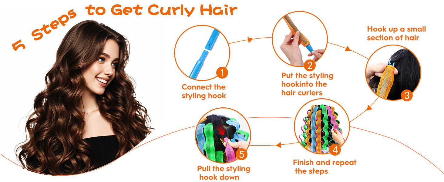 Heatless Hair Curlers