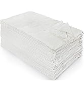 Nouvelle Legende Ribbed Bar Mop Towel, Cotton, 16 by 19 Inches, White, Pack of 25