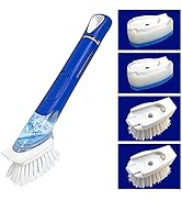 CELOX More Than Ordinary Dish Brush with Soap, 4 in 1 Dish Washing Sponge and Brush, Leak-Free Di...