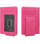LOUEBICA Magnetic Closure Slim Wallet for Men Leather RFID Blocking Minimalist Front Pocket Money...