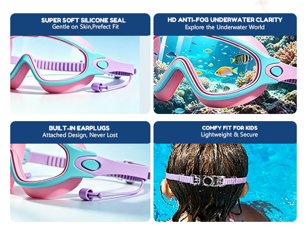 kids swim goggles, swimming goggles for kids, youth swim goggles, boys girls swim goggles,pool beach