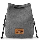 S-ZONE Soft Camera Bag DSLR Insert Handbag Drawstring Lens Case Compatible with Canon Nikon Sony