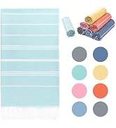 Aegero Turkish Beach Towel Quick Dry Sand Free Oversized Bath Pool Swim Towel Light Adult Travel ...