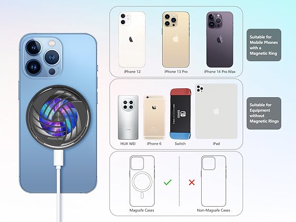 Cell Phone Fan Magnetic Cooler