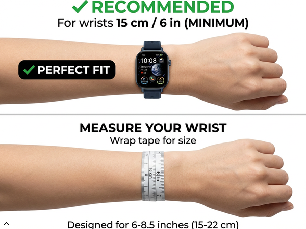 Recommended wrist length: 15cm or more