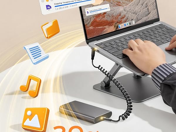 up to 20gbps data transfer speed