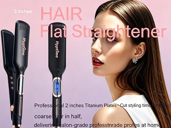 Fast Heating Dual Voltage Hair Straightener for Women