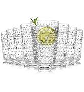 ZOOFOX 8 Pack Unbreakable Plastic Tumbler Cups, 19 oz Clear Plastic Drinking Glasses, Reusable Pl...