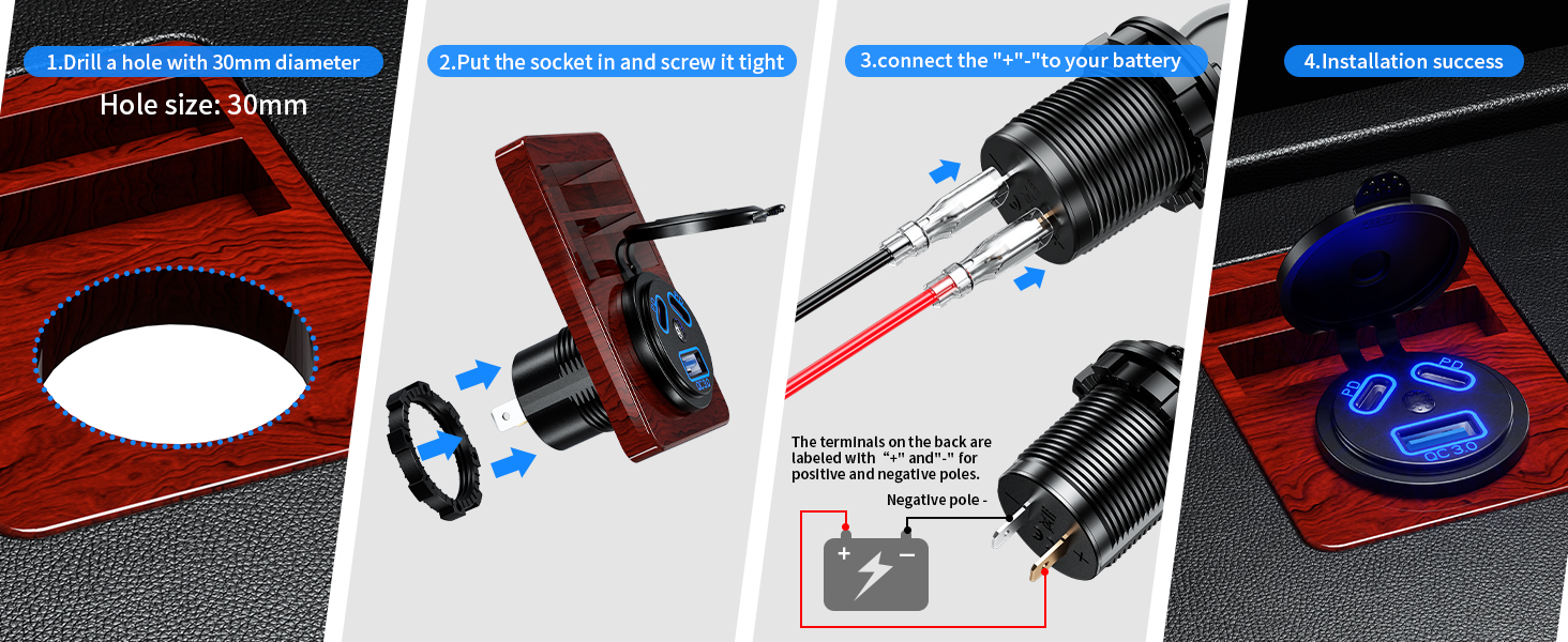 12 volt usb outlet