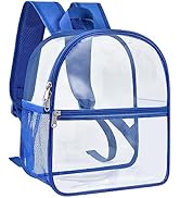 Paxiland Clear Backpack Stadium Approved 12×12×6 with Reinforced and Wider Shoulder Straps, Small...