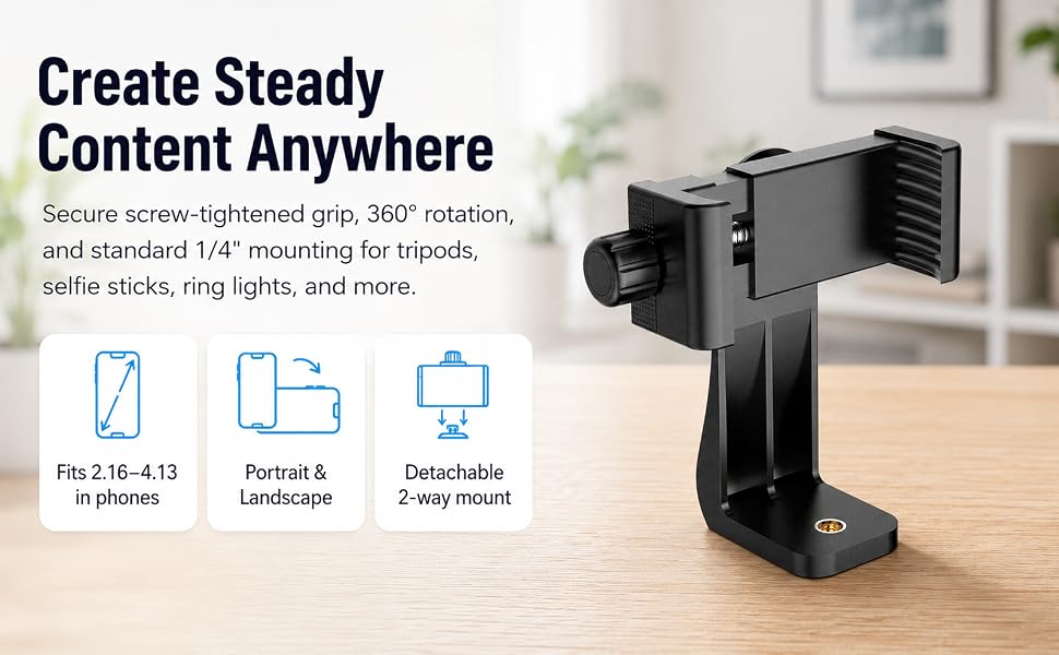 Tripod Phone Mount