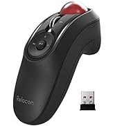 ELECOM Relacon Handheld Trackball Mouse, Thumb Control, 2.4GHz Wireless, Ergonomic Design, 10-But...