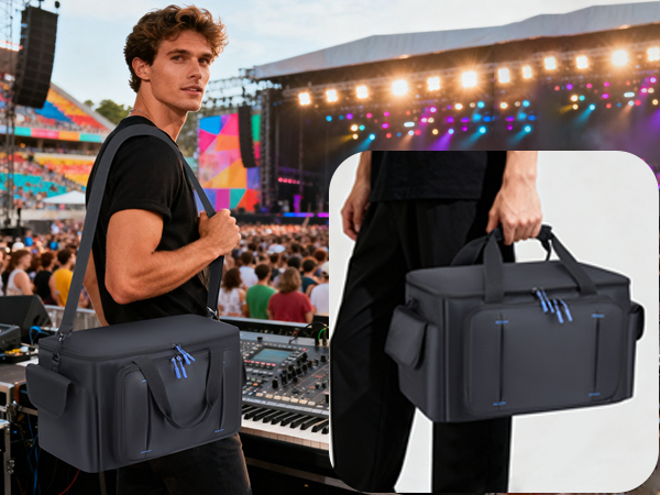 DJ Cable File Bag Gig Cords Organizer Storage Musician Music Equipment Accessories Travel Large