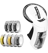 EazeID Embossing Label Maker with 8PK Color Tapes, Manual Embossed Label Maker Retro, Vintage Emb...