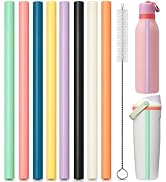 Reusable Plastic Replacement Straws for Owala Free Sip Sway 40 oz Insulated Stainless Steel Water...