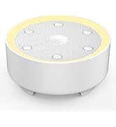 Kipcush White Noise Machine - 21 Soothing Non-Looping Sounds, Dimmable Night Light, & Blind-Touch...
