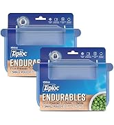 Ziploc Endurables Small Pouch, 1 Cup, Reusable Silicone Bags and Food Storage Meal Prep Container...