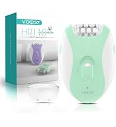 VOGOE Epilators Hair Removal for Women with 21 Tweezers & LED Light, 2 Speeds Cordless Epilator f...