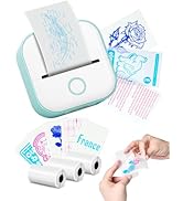 Memoking Print Pods Mini Printer - T02 Sticker Printer, Portable Thermal Inkless Label Maker Mach...