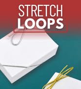 Stretch Loops with Pre-Tied Bows from Elastic Ribbon Metallic String Elastic Bows for GIF Boxes Tags