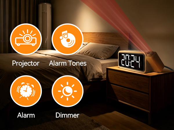 projection alarm clock