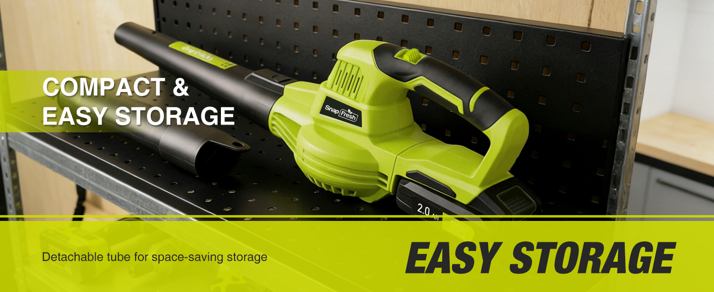 SnapFresh 20V Cordless Leaf Blower