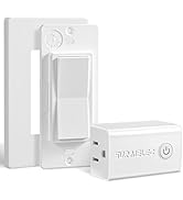 SURAIELEC Wireless Light Switch, Remote Control Outlet, Decorator Rocker Wall Switch, 15 AMP, 100...