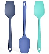 Ironberry Silicone Spoonula Set: 600ºF Heat Resistant Food Grade Cooking Baking Utensils, Kitchen...