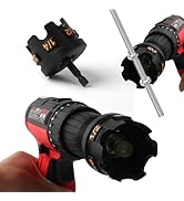 Nut Zipper Drill Attachment for Fast Nut and Bolt Removal, Aluminum Alloy Hex Shank Nut Driver fo...