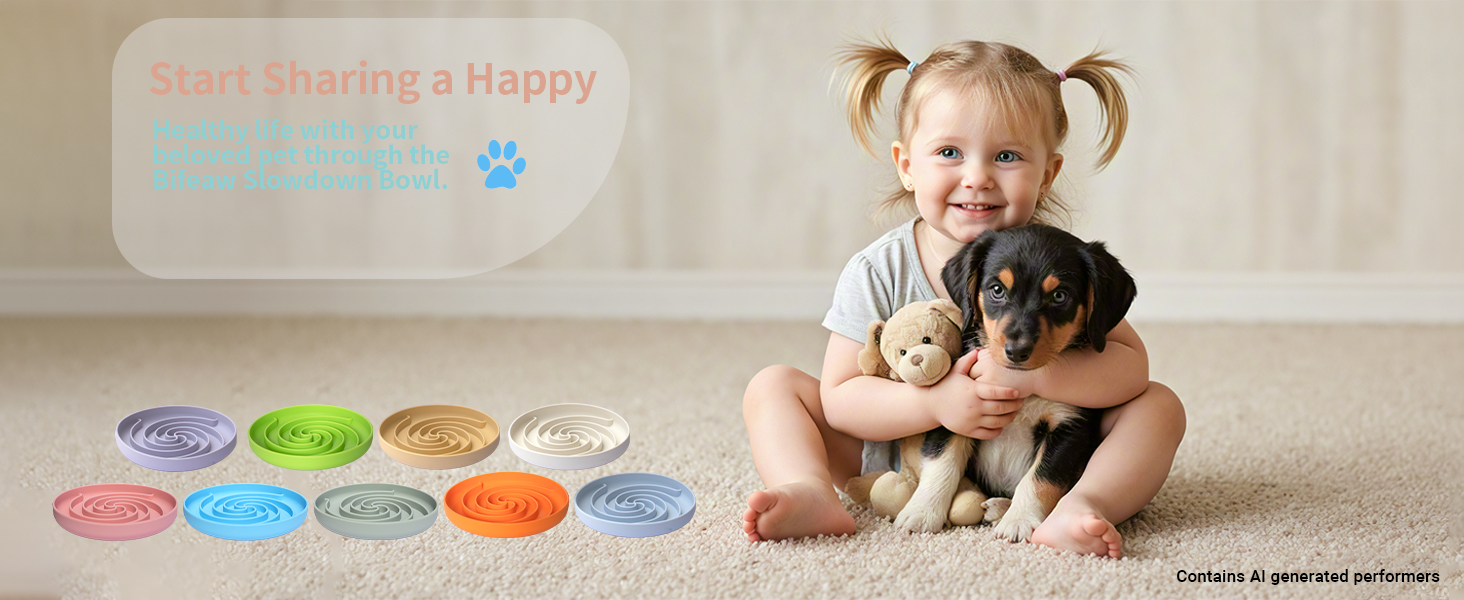 Slow Feeder Dog Bowls