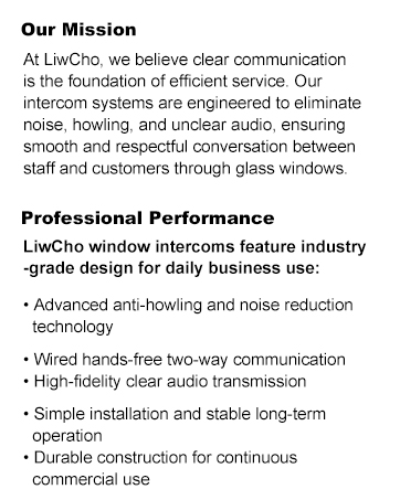 LiwCho Window intercom