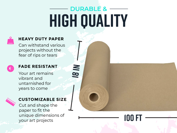 18" x 100' Arts & Crafts - Brown