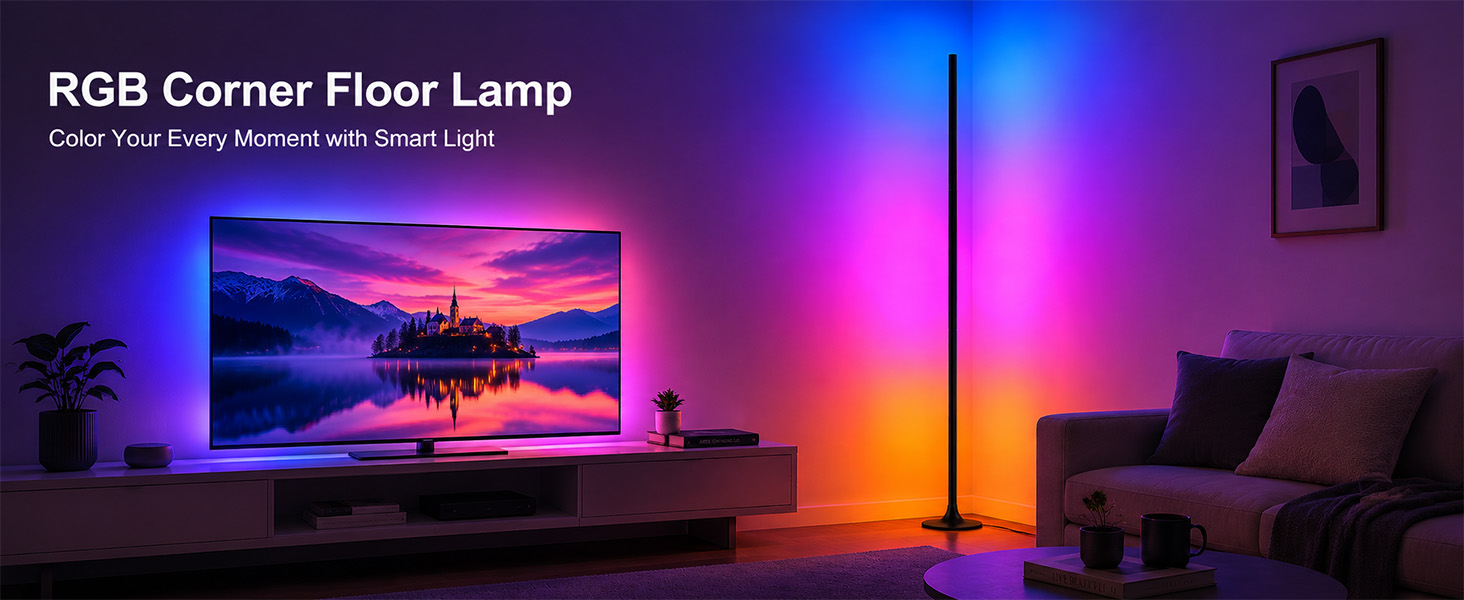 RGB Corner Floor Lamp