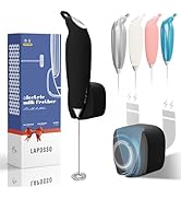 Laposso Milk Frother Handheld Frother Wand for Coffee Electric Matcha Whisk Drink Mixer for Cappu...