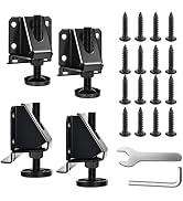 Heavy Duty Leveling Feet, 4 Pack Adjustable Furniture Levelers with 1320LB Capacity, 2" Height Ad...