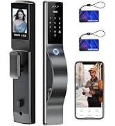 TianfuSpanda 3D Face Recognition Smart Door Lock with Lockbody, Video Smart Lock with Camera&Door...