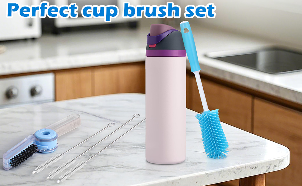 brush to clean water bottles