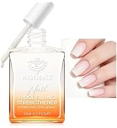 modelones Nail Strengthener and Growth, Milky White Nail Polish Nail Repair for Damaged Nails Har...