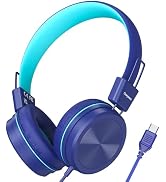Cowyawn USB Type C Kids Headphones for School, 94dB Volume Limited, Kids Headphones with USB C Co...