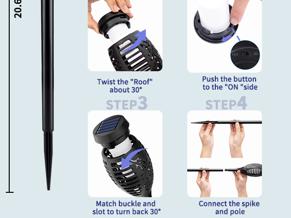 solar torch lights