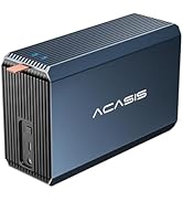 ACASIS External Dual-Drive RAID Enclosure with Cooling FAN for 2.5/3.5" SATA HDD/SSD with USB A/C...